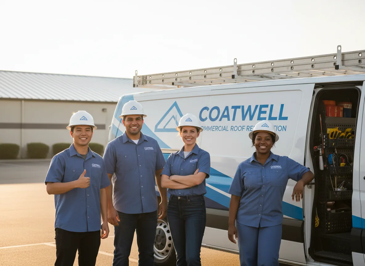 Commercial roof coating company in Randolph, MA