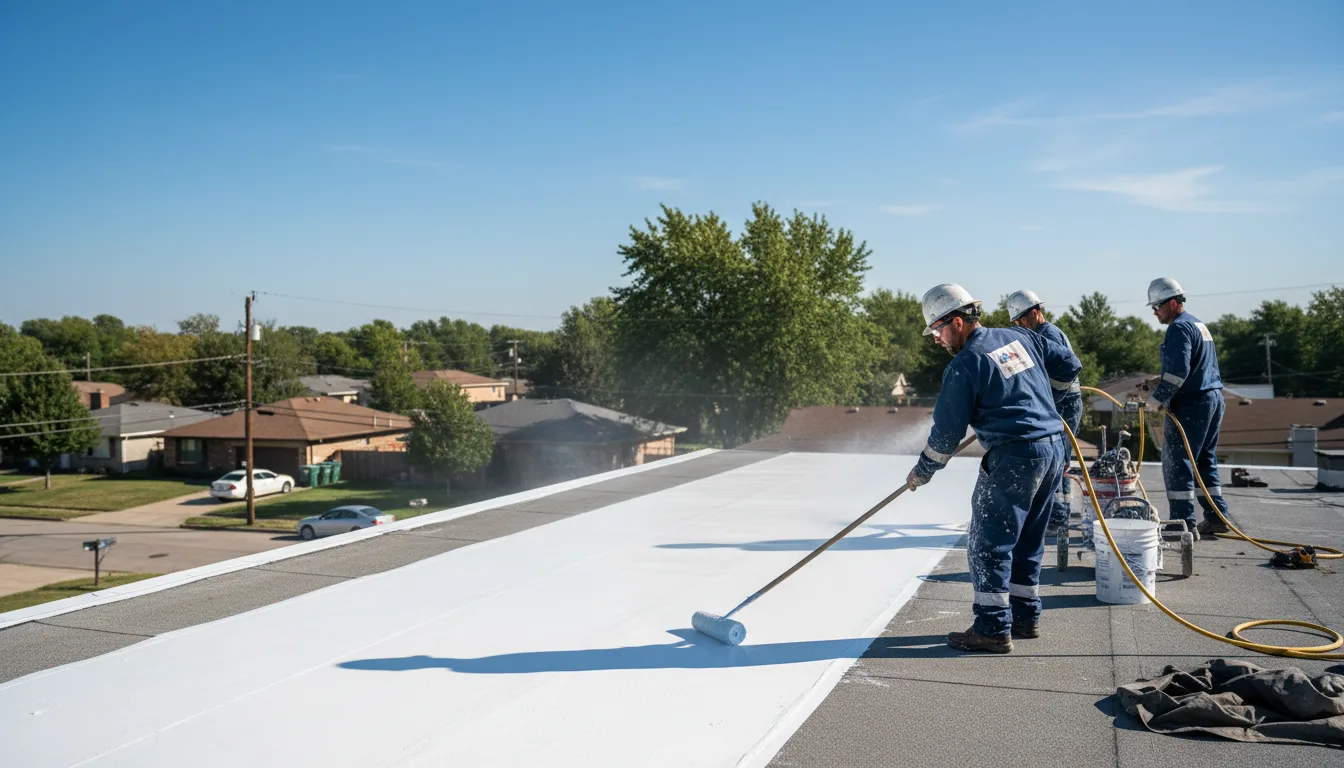 Commercial roof coating in Randolph, MA near me